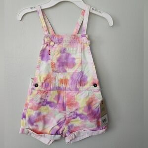 Levi's NWT paint splatter shortalls size 6